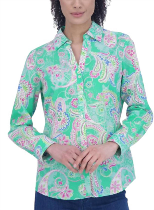 Foxcroft - Multi Paisley Mary Shirt