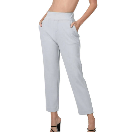 Zenana - 7/8 length stretch pull-on dress pants