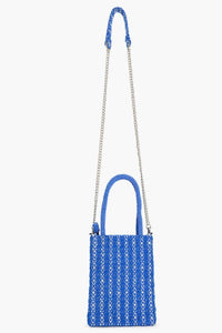 America & Beyond - Crab It Beaded Top Handle Bag