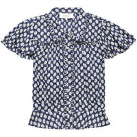 THE GREAT. Women's The Gardenia Top in mini evening daisy - women's blouse - view 4