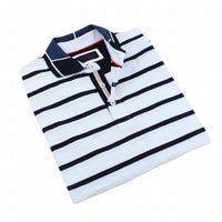 Eight X - Striped Polo With Contrasting Collar