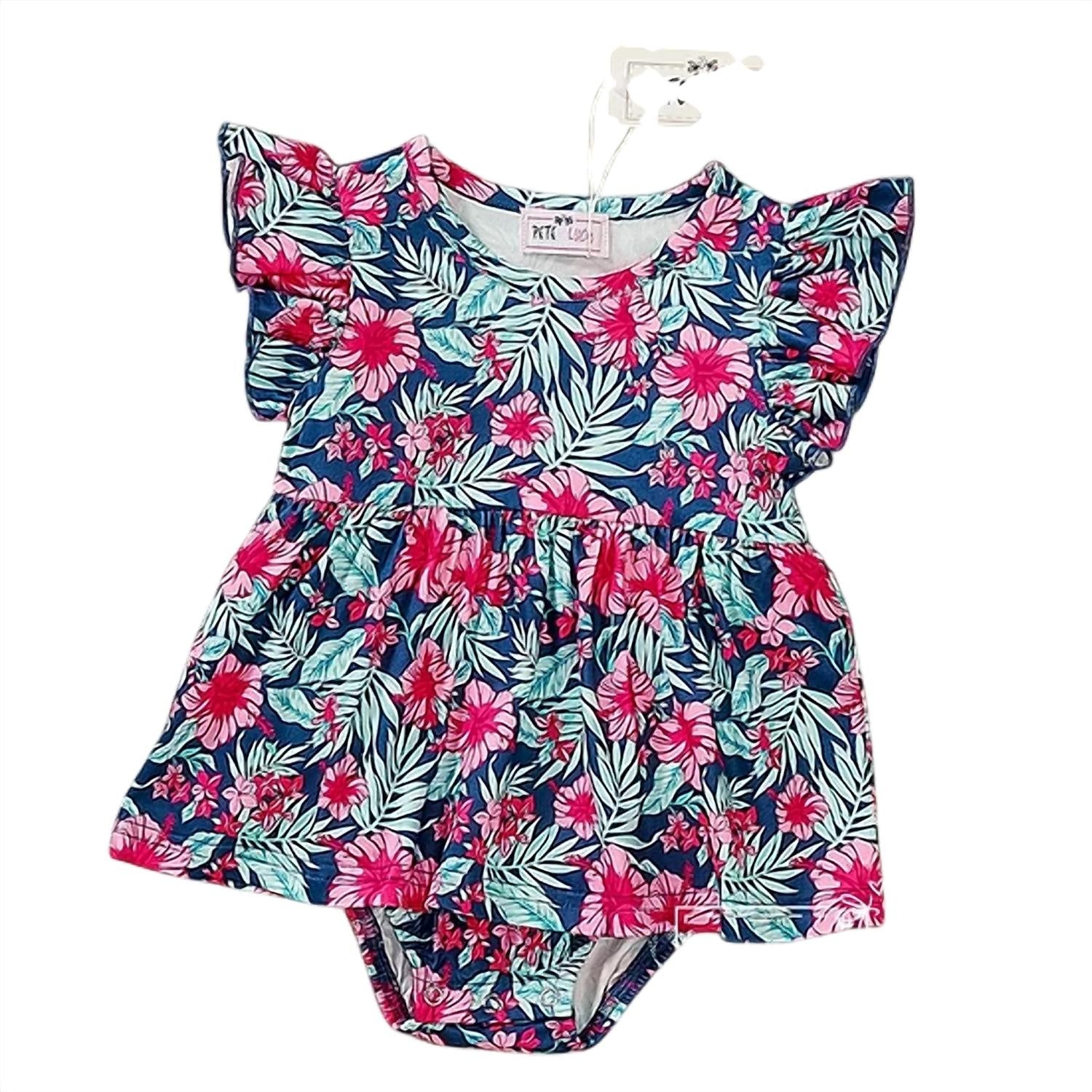 Pete + Lucy - Girls Tropical Paradise Romper