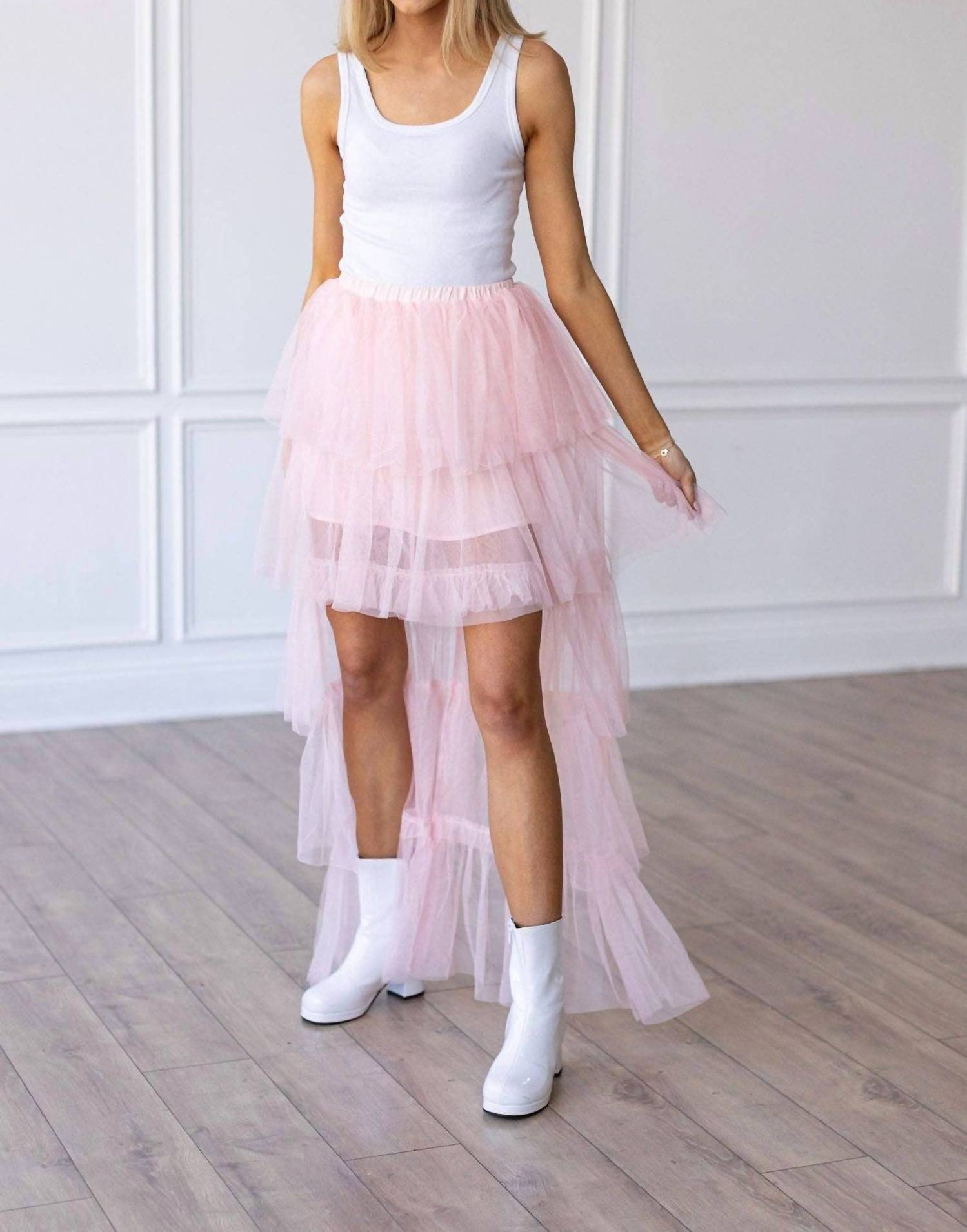 Grace + Emma - Bride To Be Tulle Ruffled Maxi Skirt