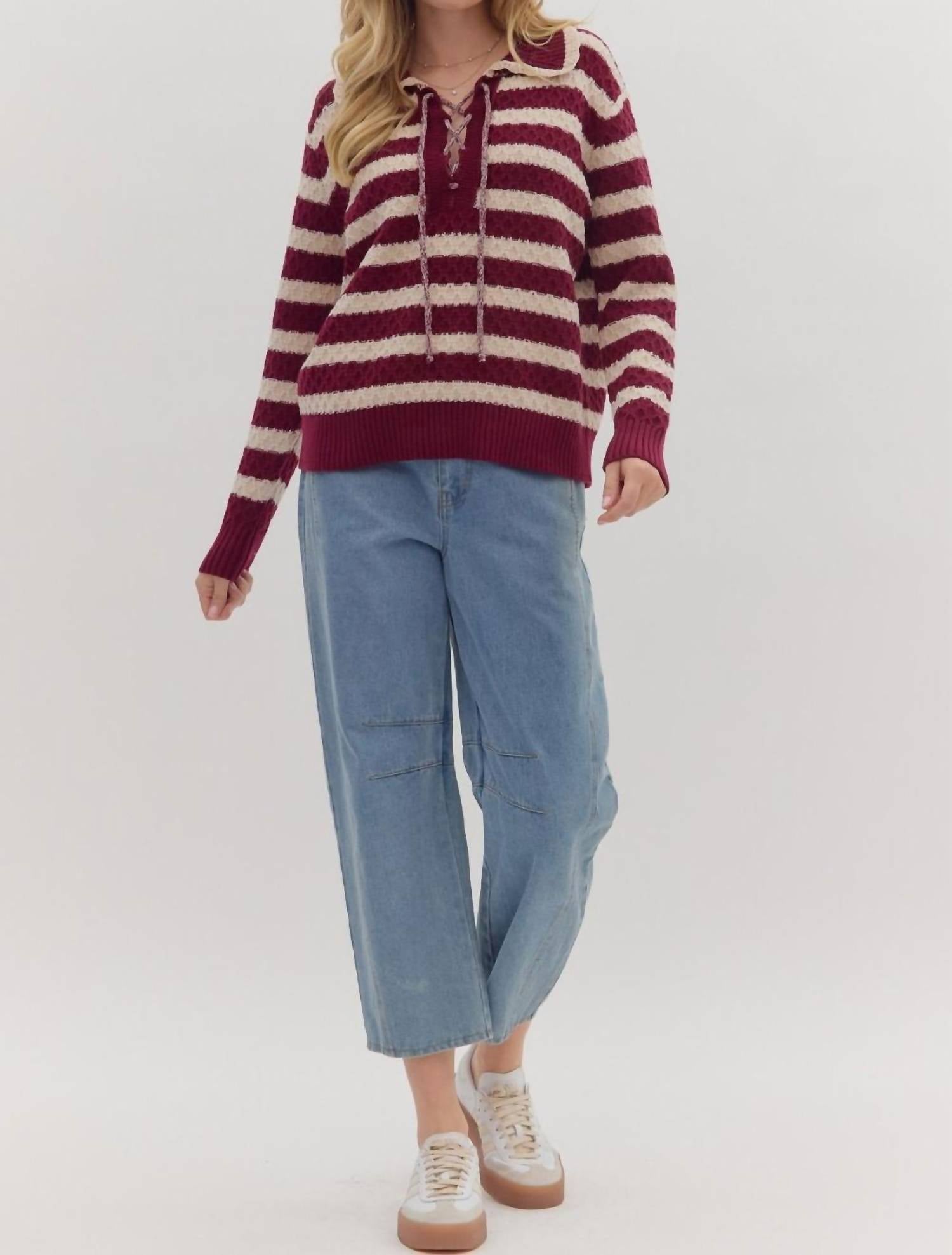 Entro - Stripes And Fun Sweater