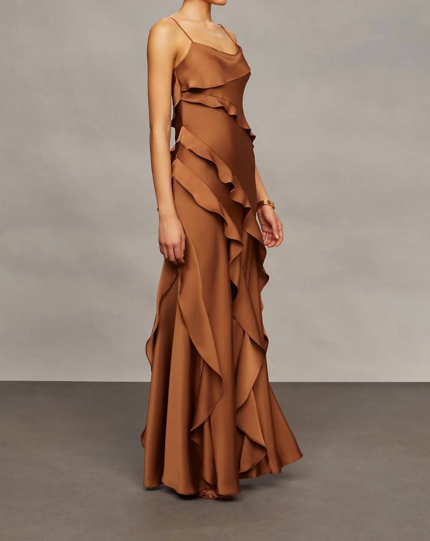 Amur - Women's Dellen Ruffle Gown