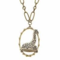 Canvas Style - Women's Giraffe Pendant Chain Link Necklace