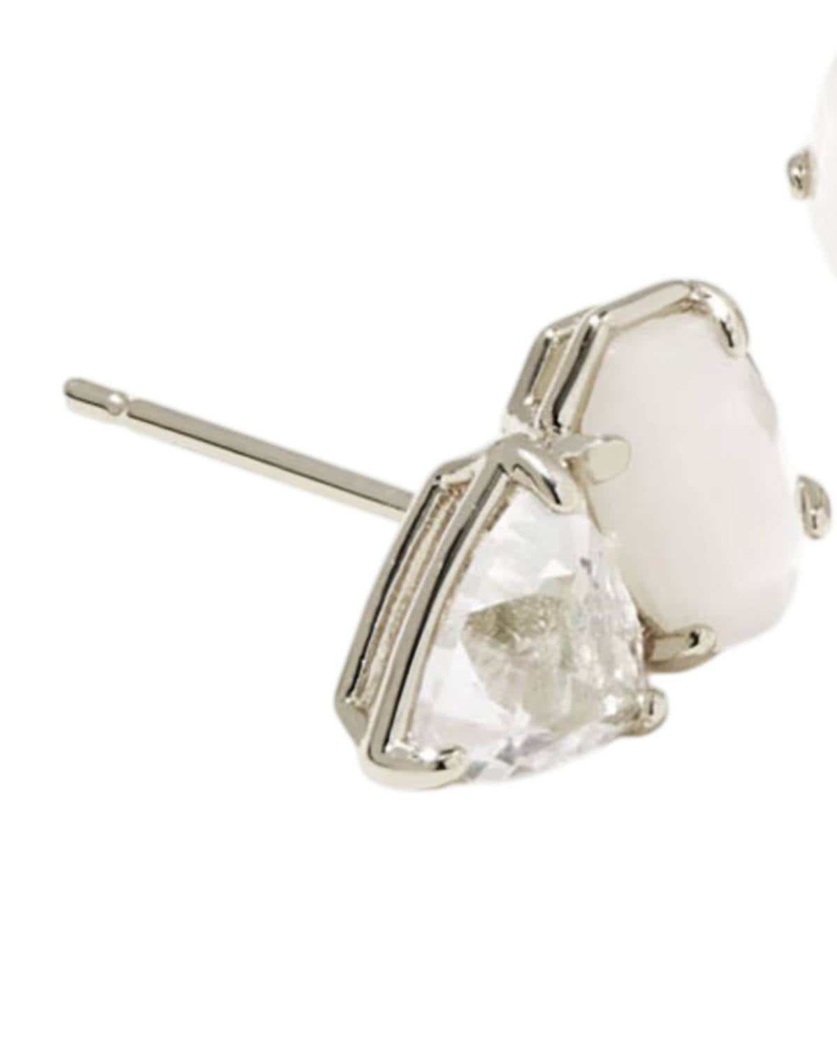Kendra Scott Women's Tatum Stud Earrings in silver neutral mix - women's jewelry