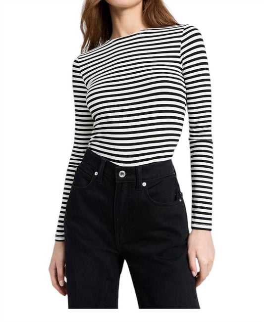 L'Agence - Tess Striped Long Sleeve Top