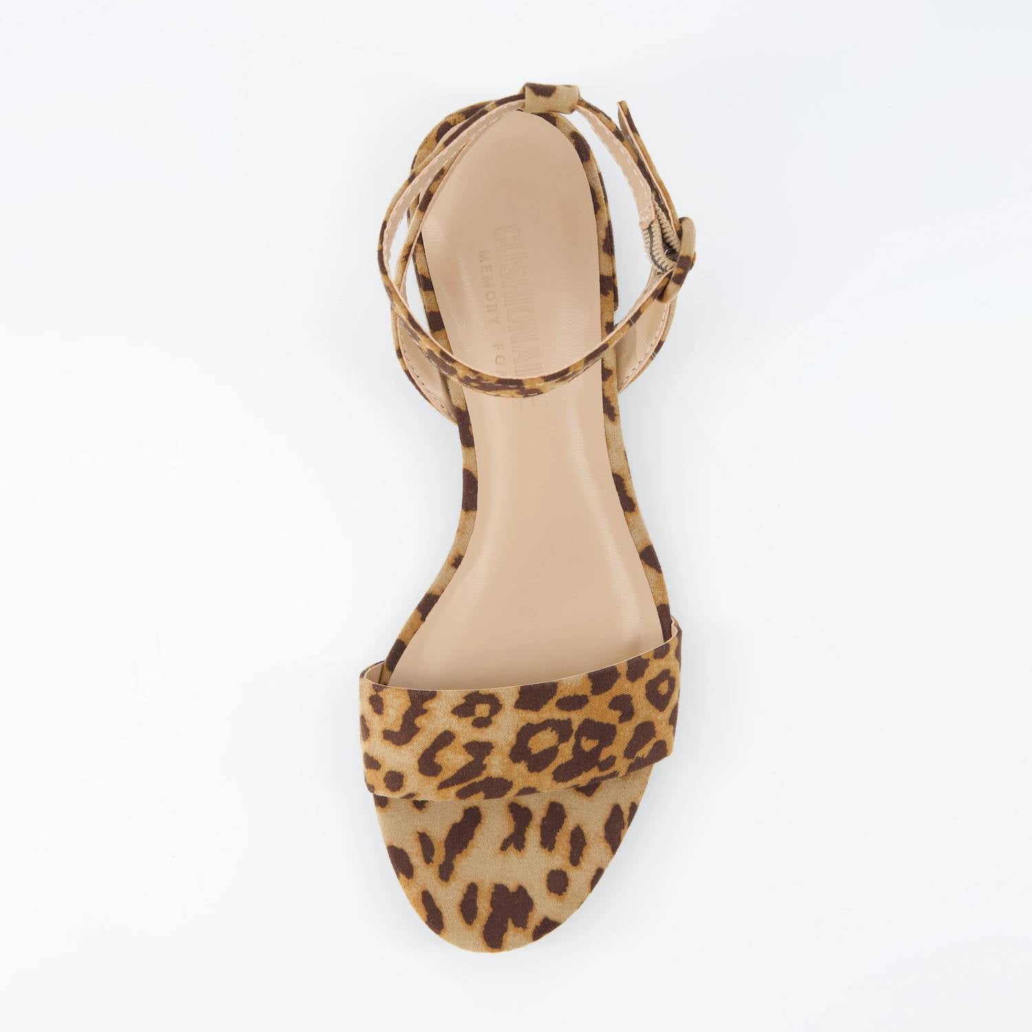 Cushionaire - Nila One Band Ankle Strap Block Heels
