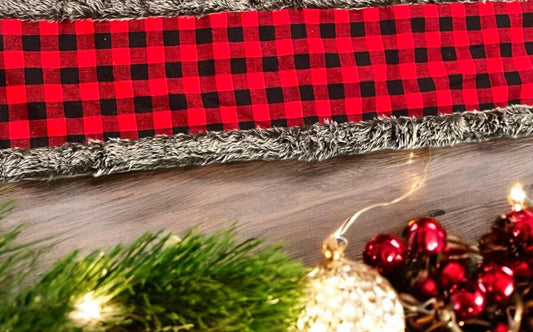 Burton + Burton - Red and Black Plaid Runner