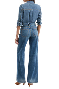 Veronica Beard - Kasey Mid Rise Flare Jeans
