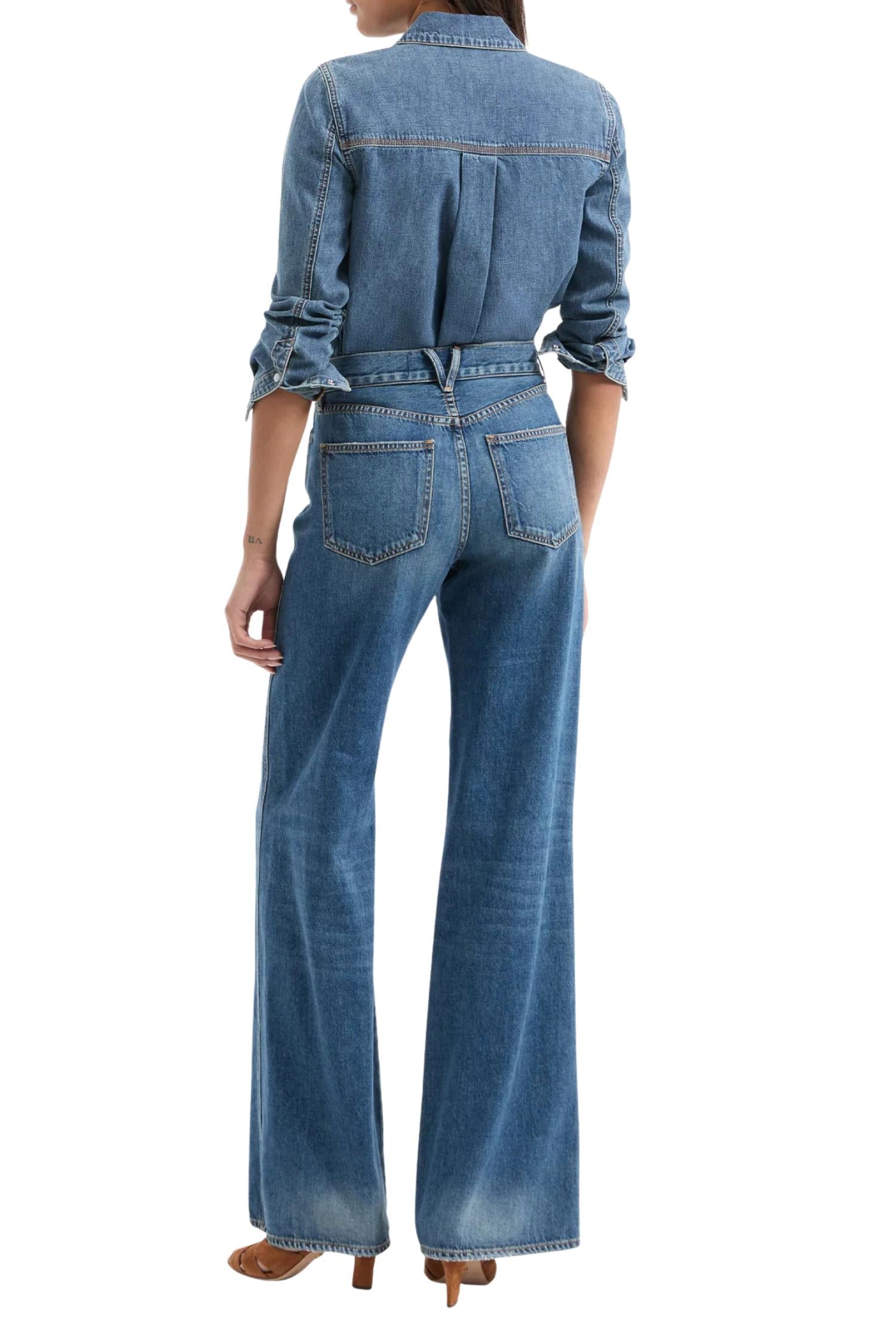 Veronica Beard - Kasey Mid Rise Flare Jeans
