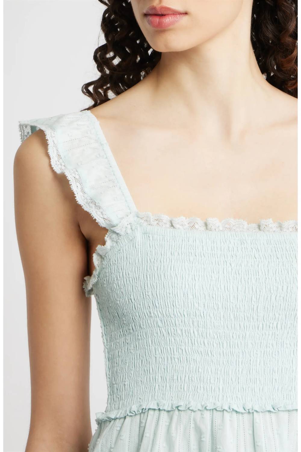 Loveshackfancy - Colbera Lace Trimmed Cotton Mini Dress
