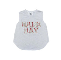 Belle Cher - Kid's Game Day Sequined Chenille Tank Top