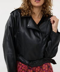 Esqualo - Biker Vegan Leather Jacket