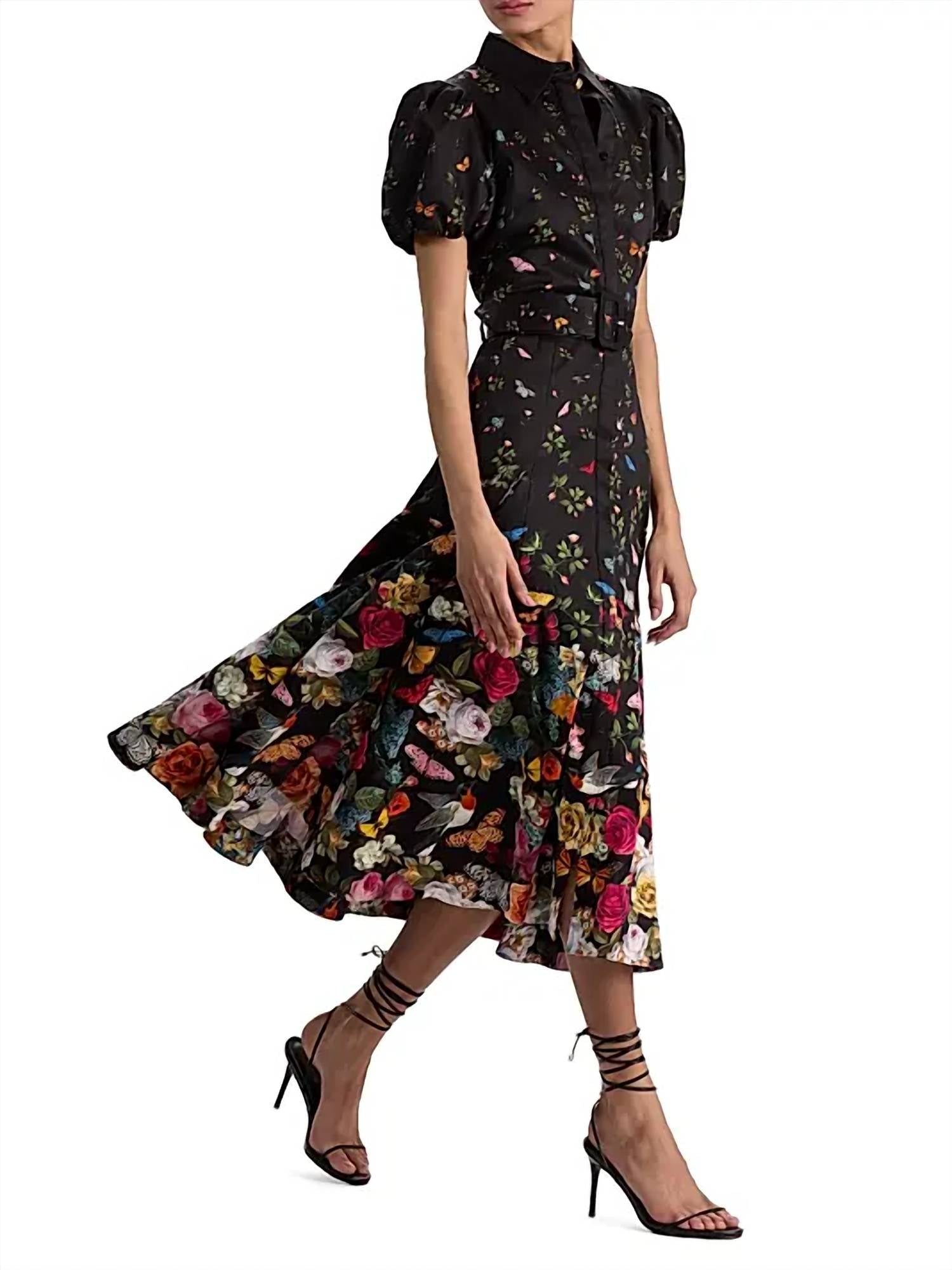 Alice + Olivia - Henrietta Full Flare Midi Dress