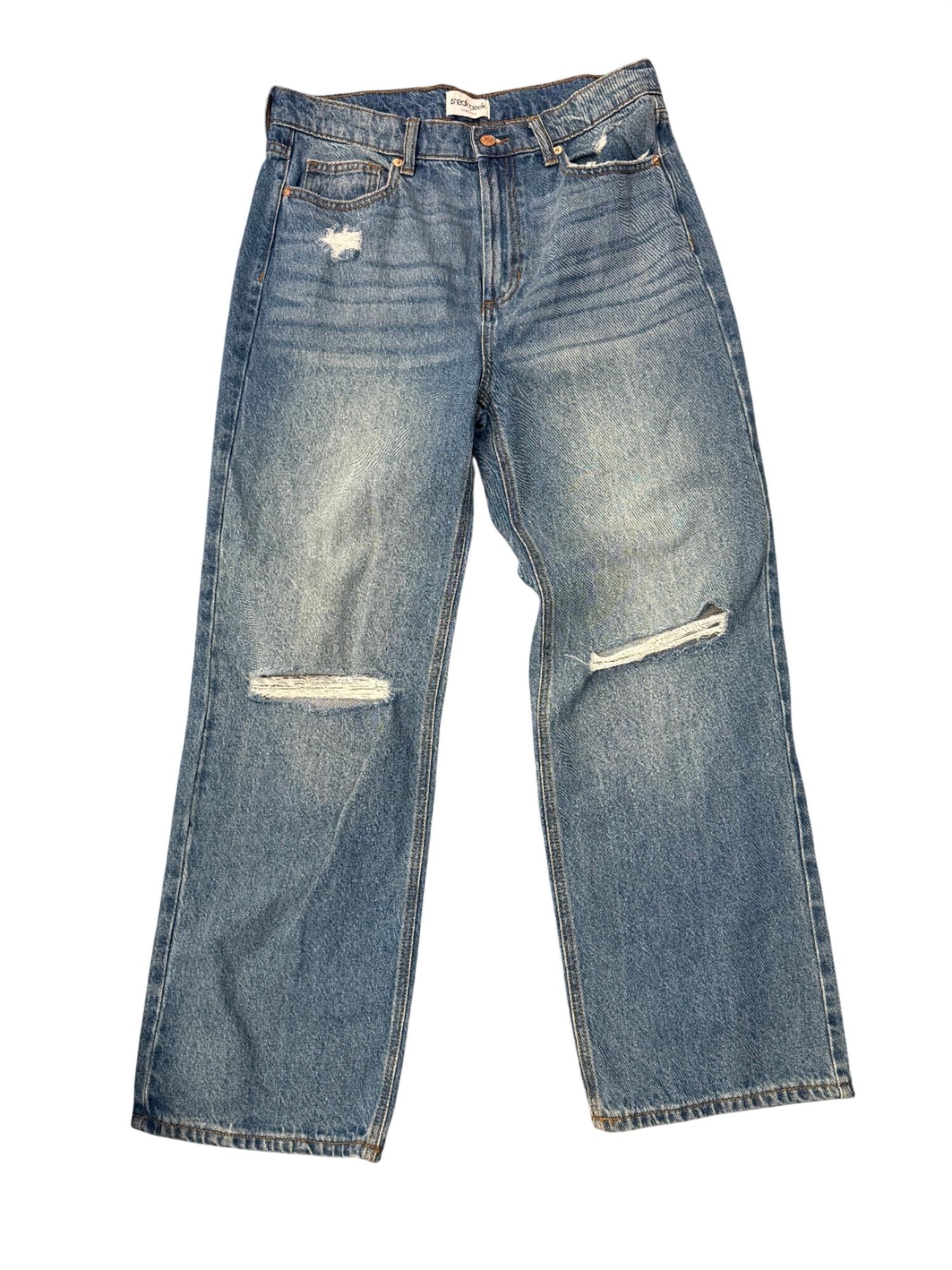 Sneak Peek - Women's High Rise Distressed Straight Leg Jean