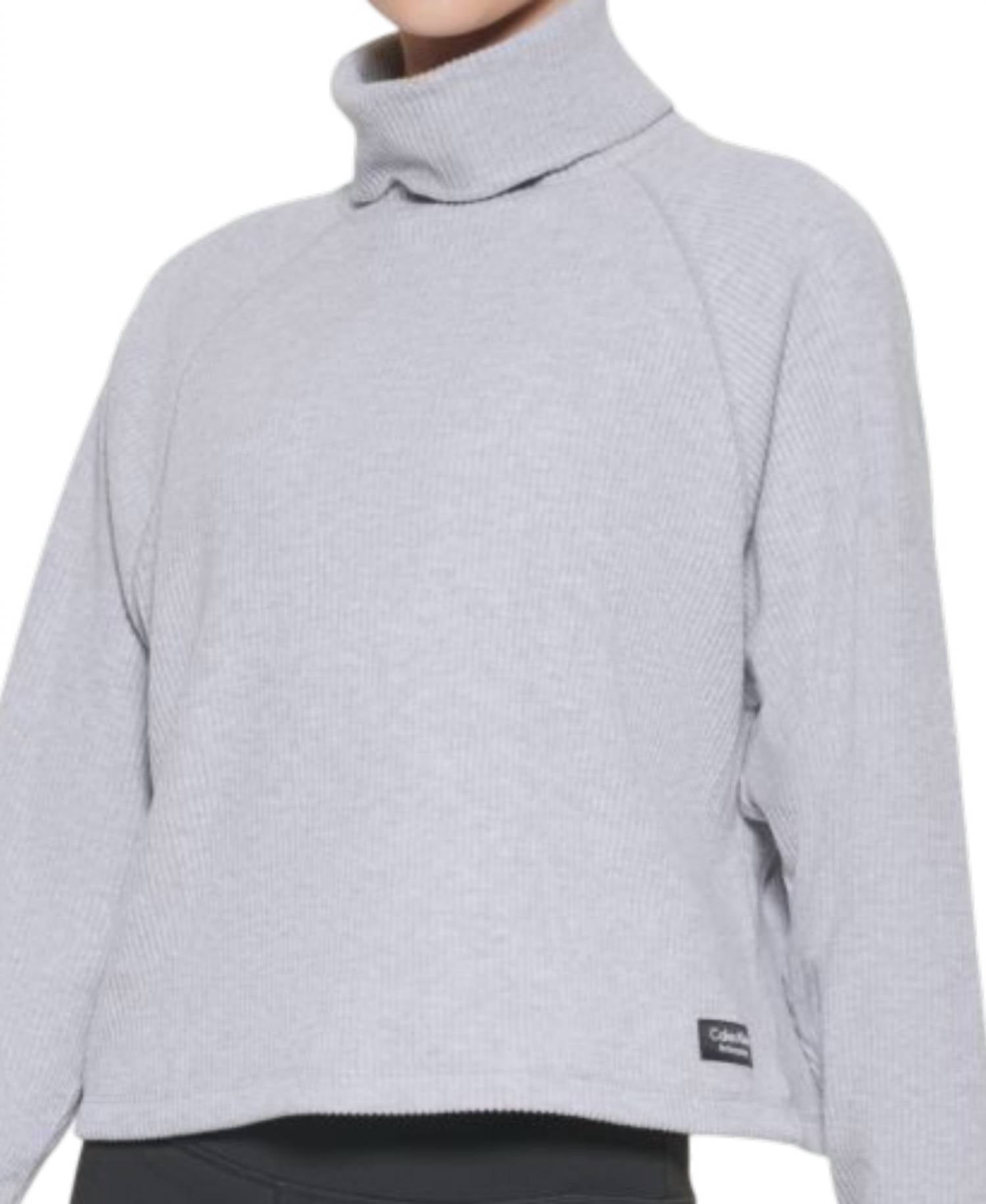 Calvin Klein - Performance Ribbed Long-sleeve Turtleneck Top