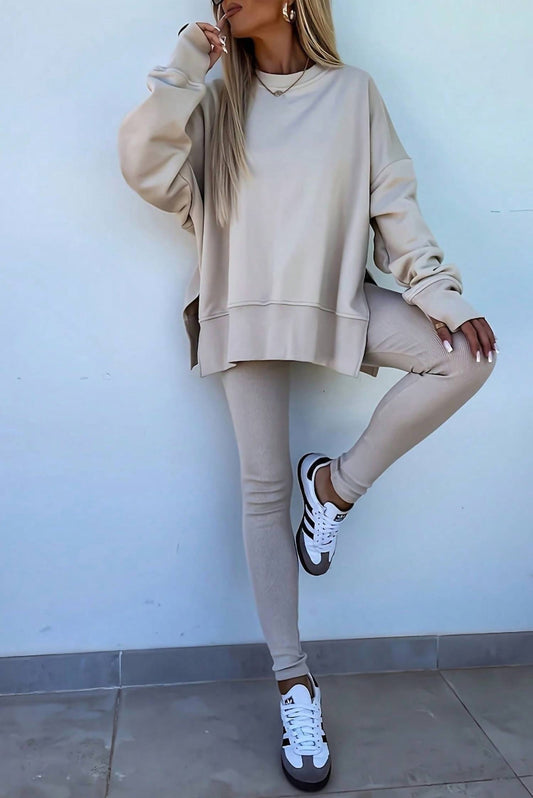 Uzwholesale - Sweatshirt and Skinny Pants Set