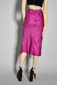 Glamorous - Leopard Bias Cut Midi Skirt