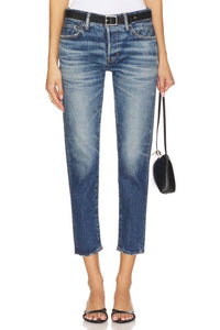 Moussy Sycamore Tapered Jean in blue - women's jeans