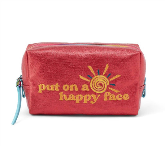 Hobo - PUT ON A HAPPY FACE MEDIUM ZIP COSMETIC BAG