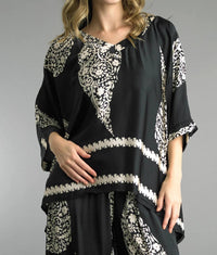 Tempo Paris - V-neck Silk Top