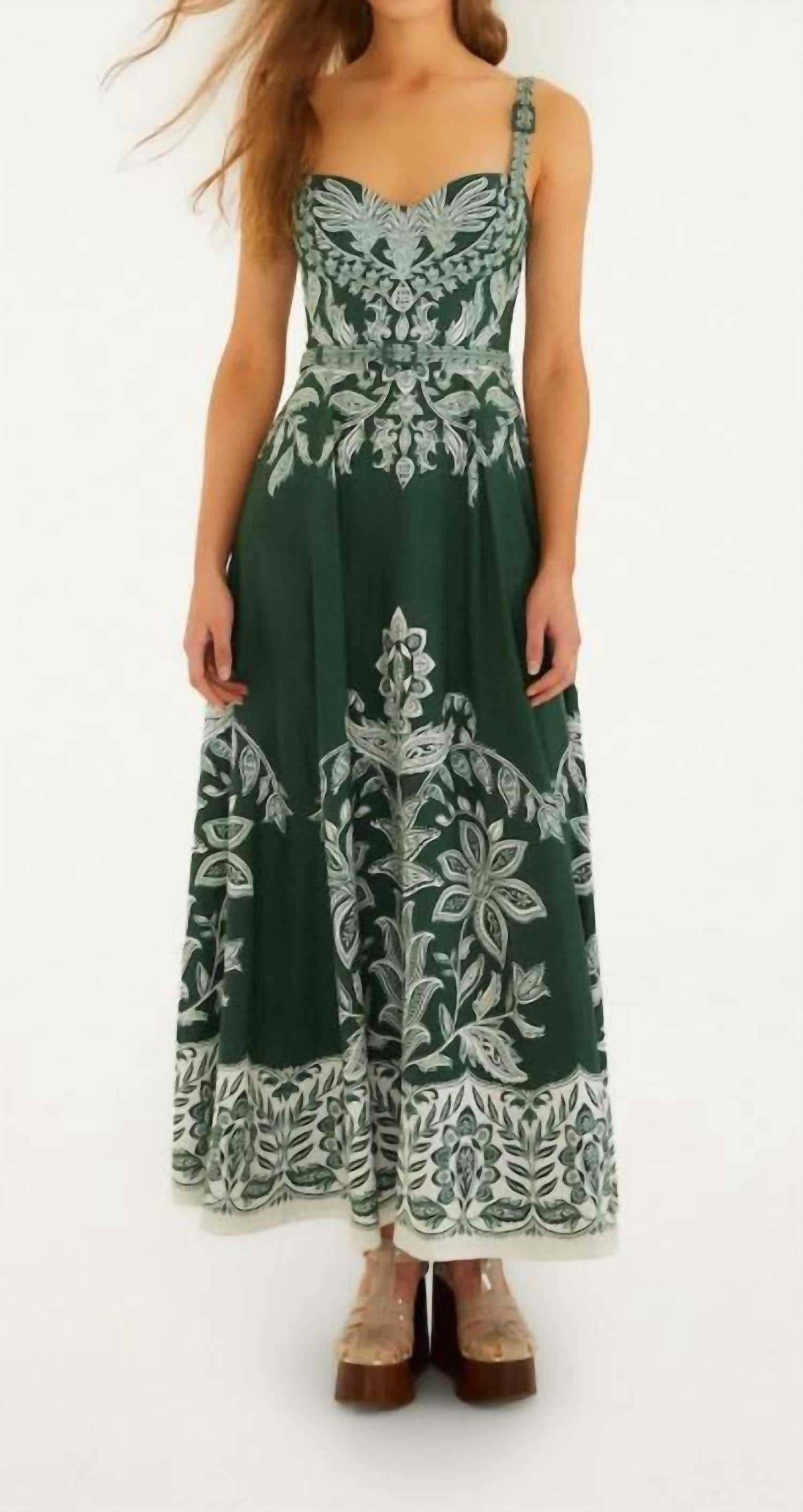 Farm Rio - Miranda Belt Buckles Maxi Dress