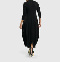 ALEMBIKA Elvira Cocoon Dress in black - women's dress - view 6