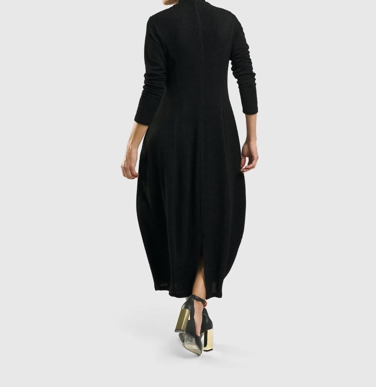 ALEMBIKA Elvira Cocoon Dress in black - women's dress - view 6