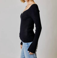 Dh New York - Sweetheart Long Sleeve Sweater