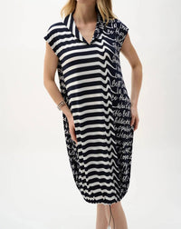 Joseph Ribkoff - Striped Graphic Cocoon Dress