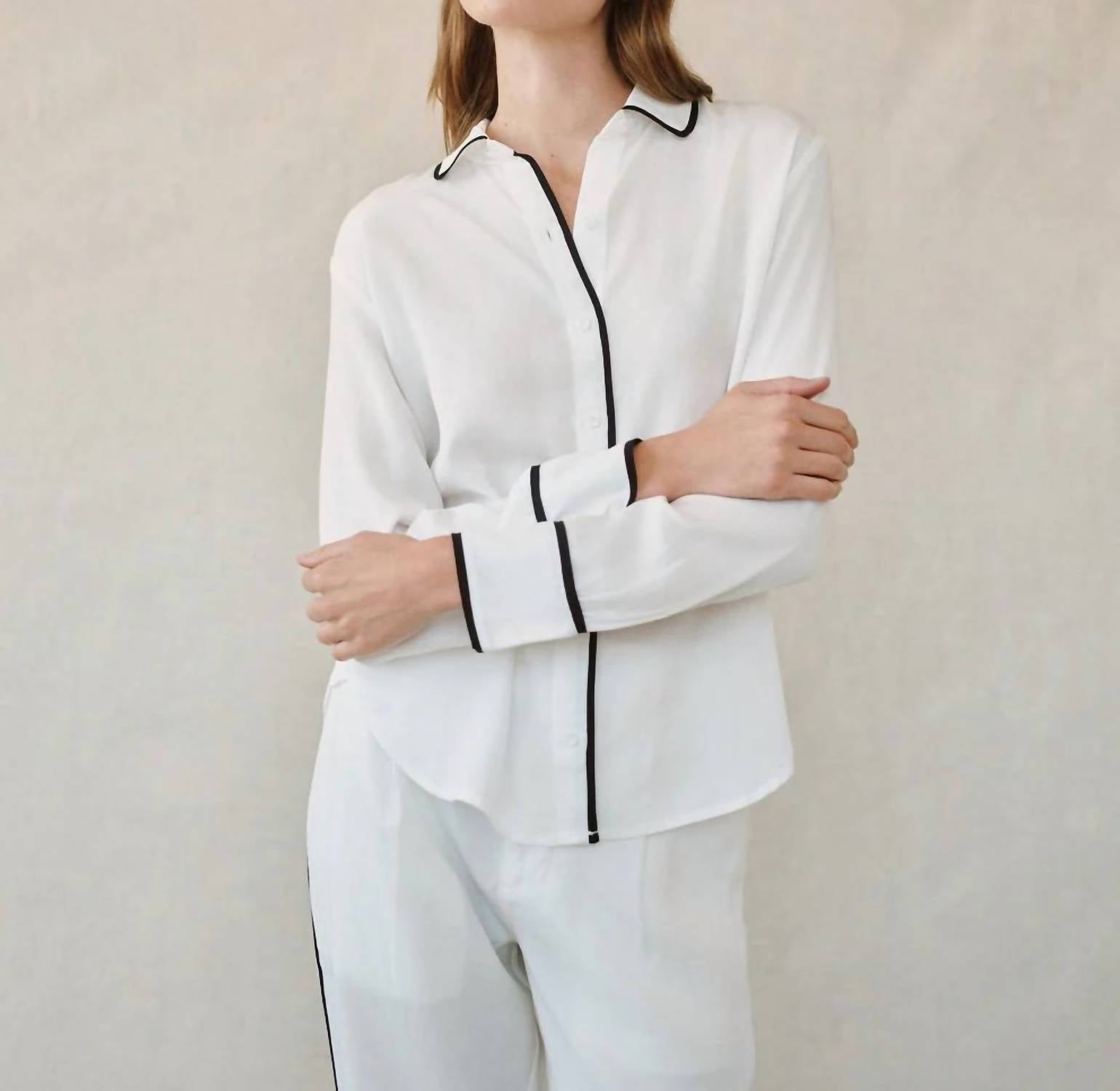 Bella Dahl - Contrast Trim Shirt