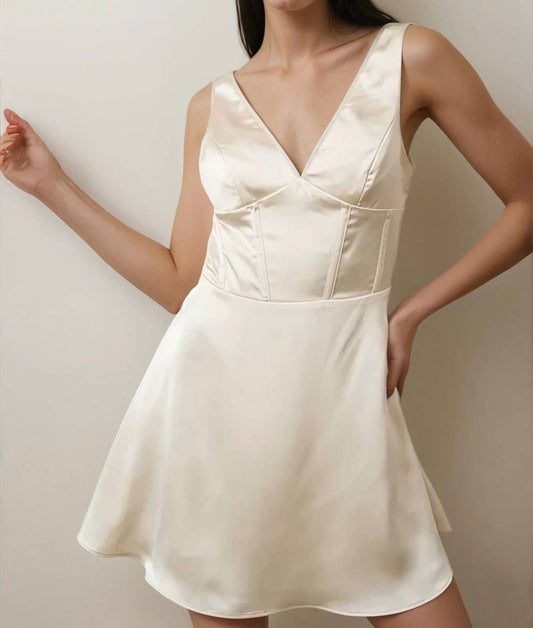 Pretty Garbage - Champagne Nights Corset Dress