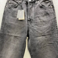 Massimo Dutti Women’s High-rise Straight Leg Jeans in black - women's jeans - view 6
