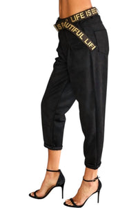 Venti6 - Renata Darted Pants With Belt