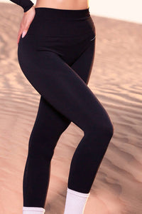 Navano - Seamless High-waist Pull-on Leggings