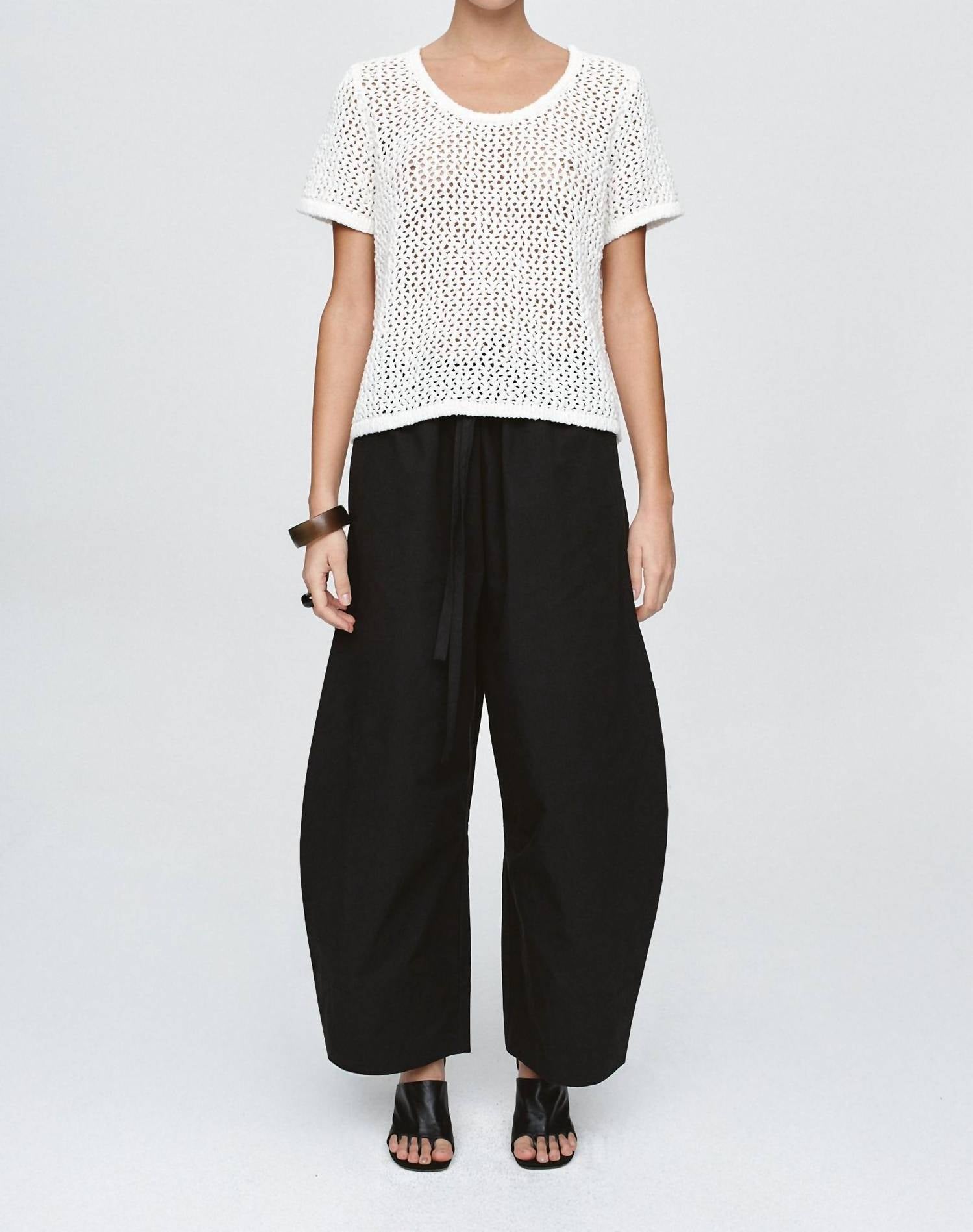 Marle Rumi Top in blanc - women's t-shirt - view 4