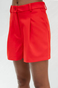 Bsl - High-waisted Pleated Shorts