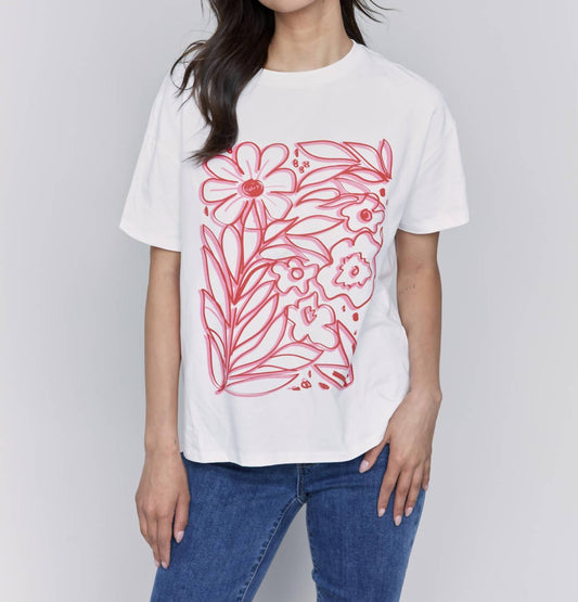 Charlie B - Loose fit drop shoulder short sleeve tee