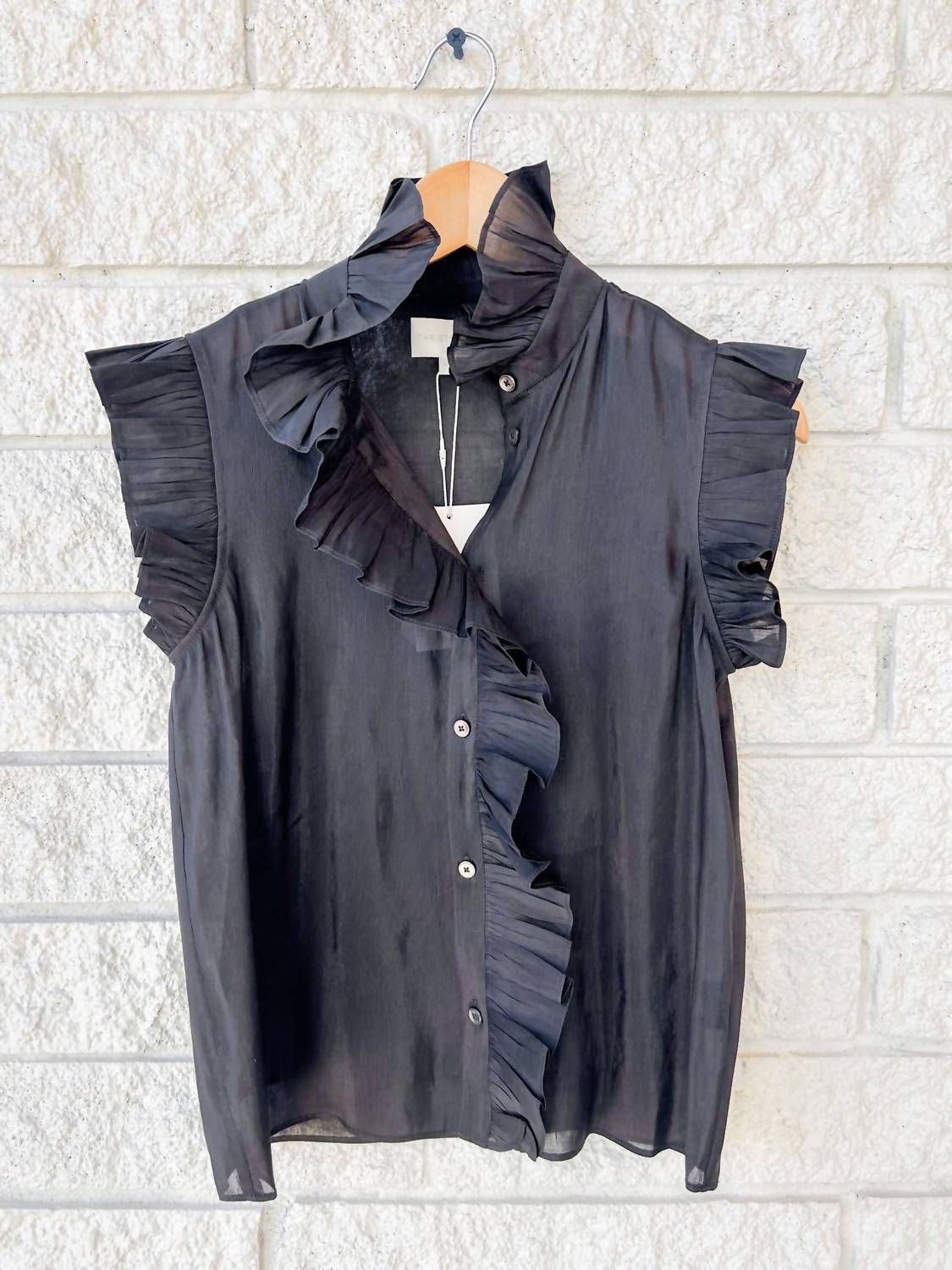 CHRISTY LYNN Women's Marfa Sleeveless Top in black - women's blouse