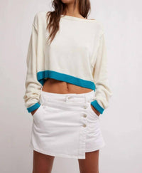 Free People - In The Blue Pullover Sweatshirt