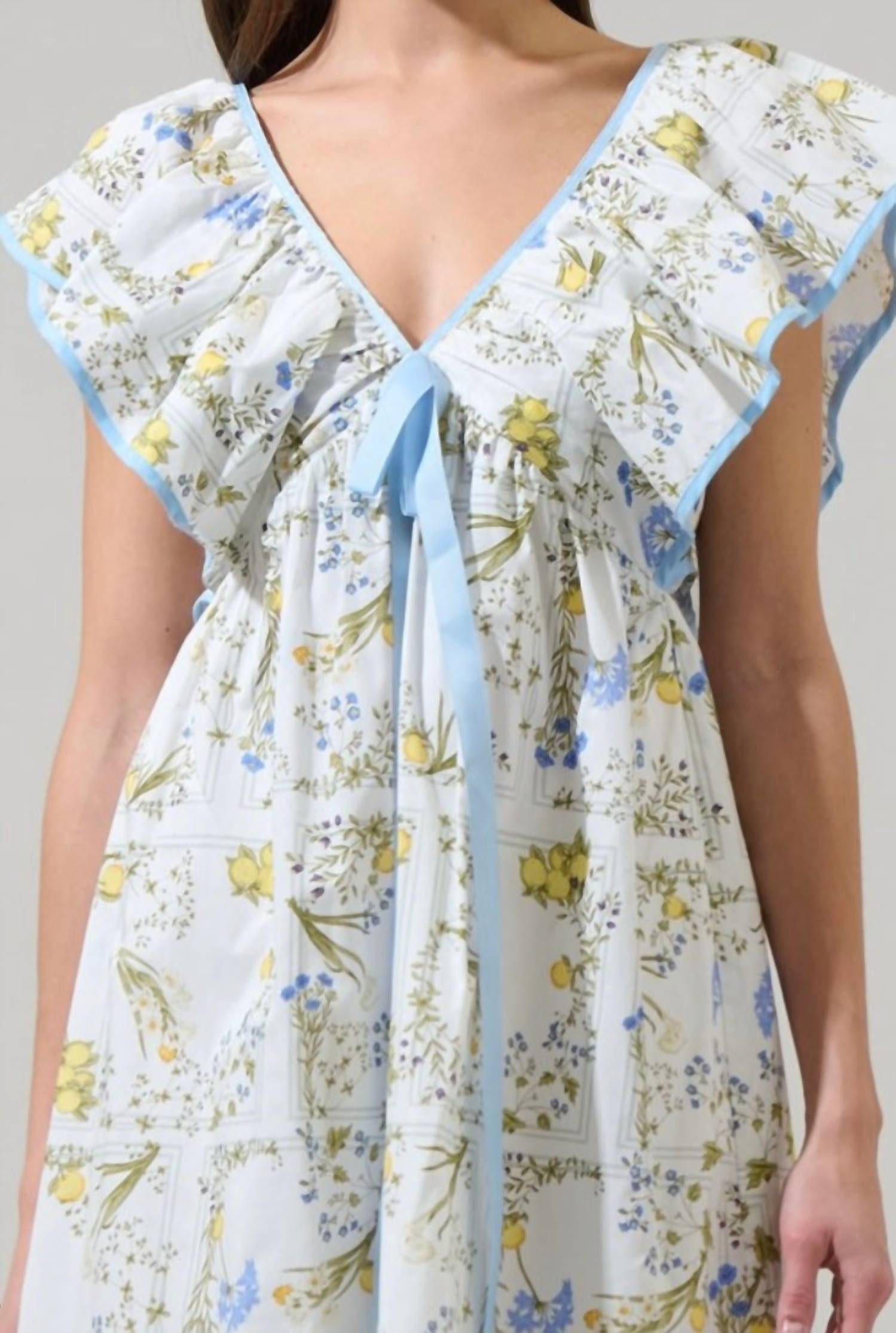 Sugarlips - Women's Cecily Floral Mini Babydoll Dress