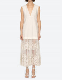 Sea - Arielle Lace V-neck Midi Dress