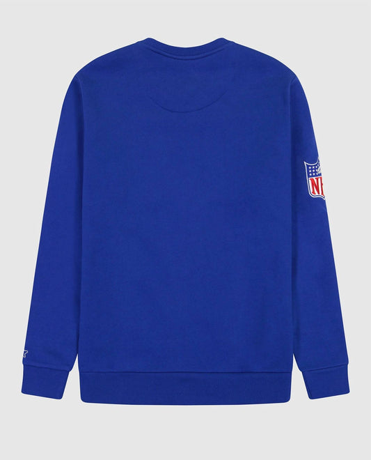 Starter - Men's New England Patriots Crew Neck Sweatshirt With Zip Pockets