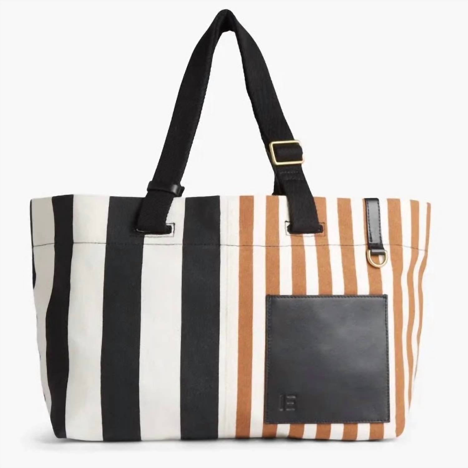 Inoui Editions - Women's Sac Street Tricolor Stripe Tote Bag