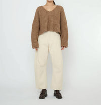 7115 By Szeki - Chunky V-neck Sweater