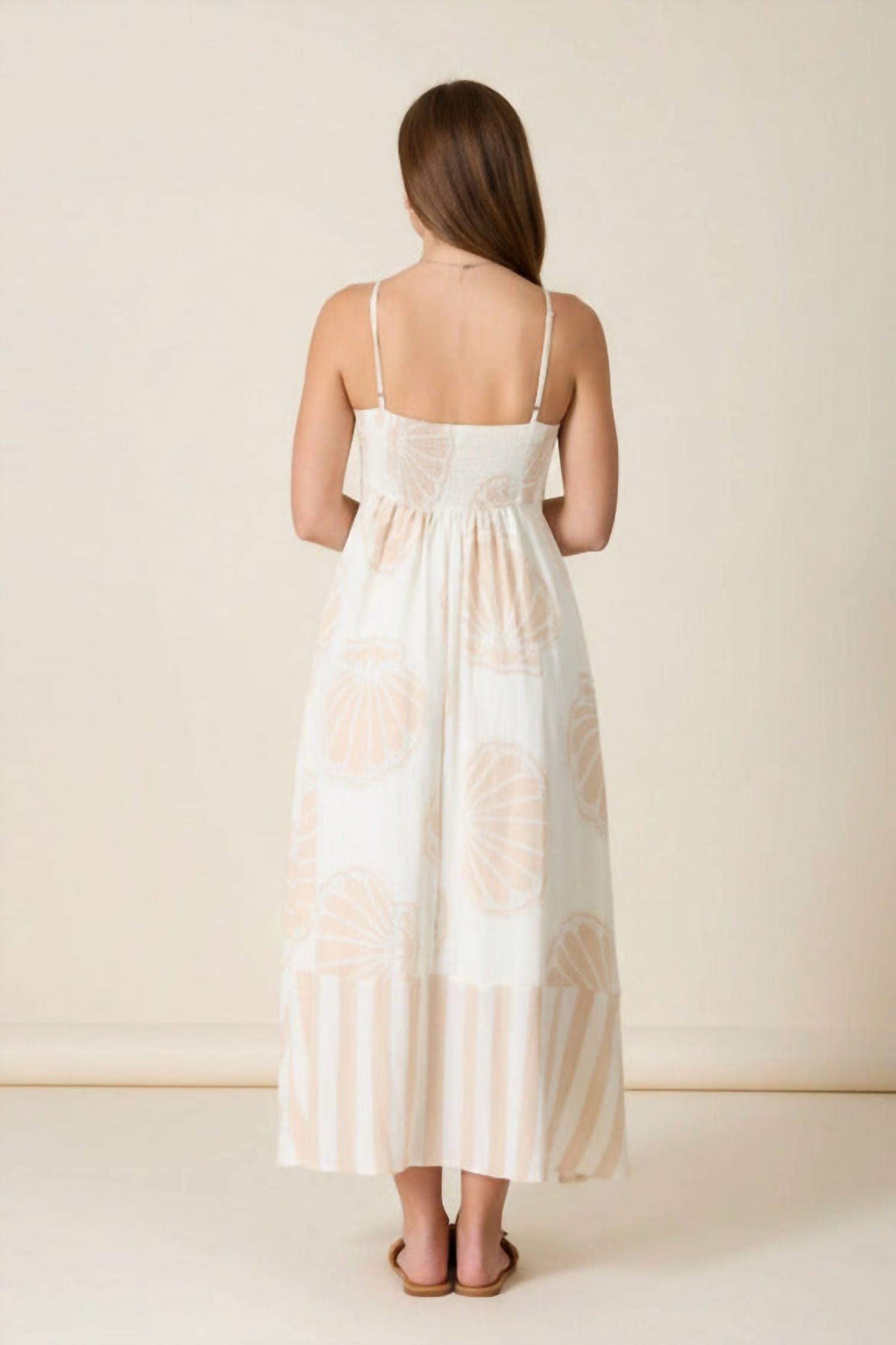 Blu Pepper - Sandy Shores Seashell Maxi Dress