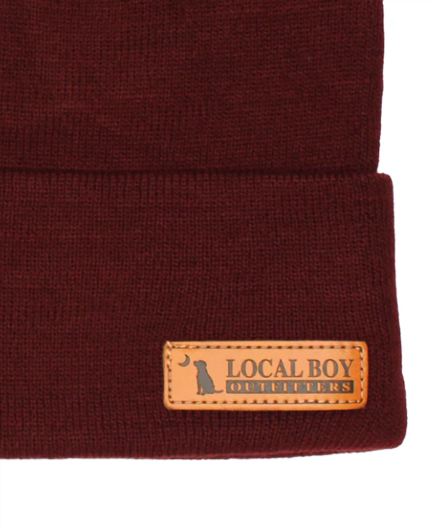 Local Boy Outfitters - Men's Leather Label Beanie