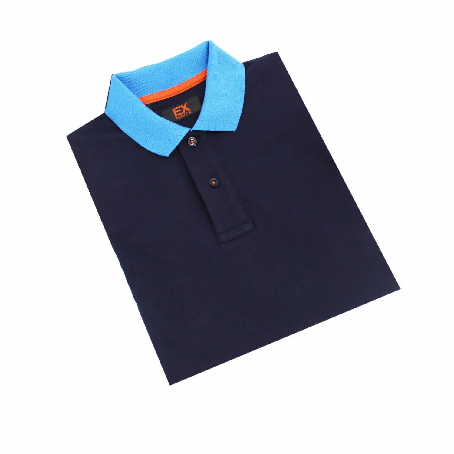 Eight X - Double Sided Collar With Colored Stripes Polo